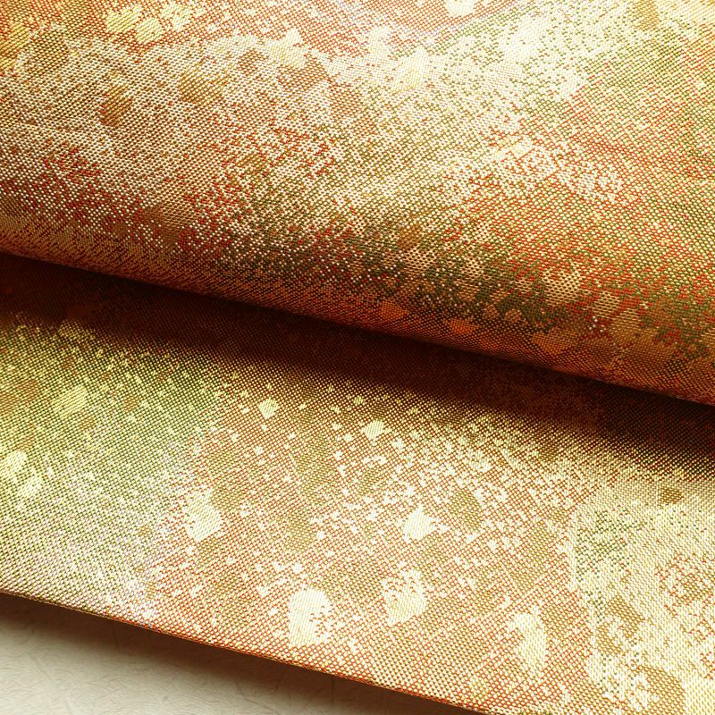 袋帯 六通柄 フォーマル用 正絹 幾何学柄・抽象柄 箔 帯 金・銀_画像7