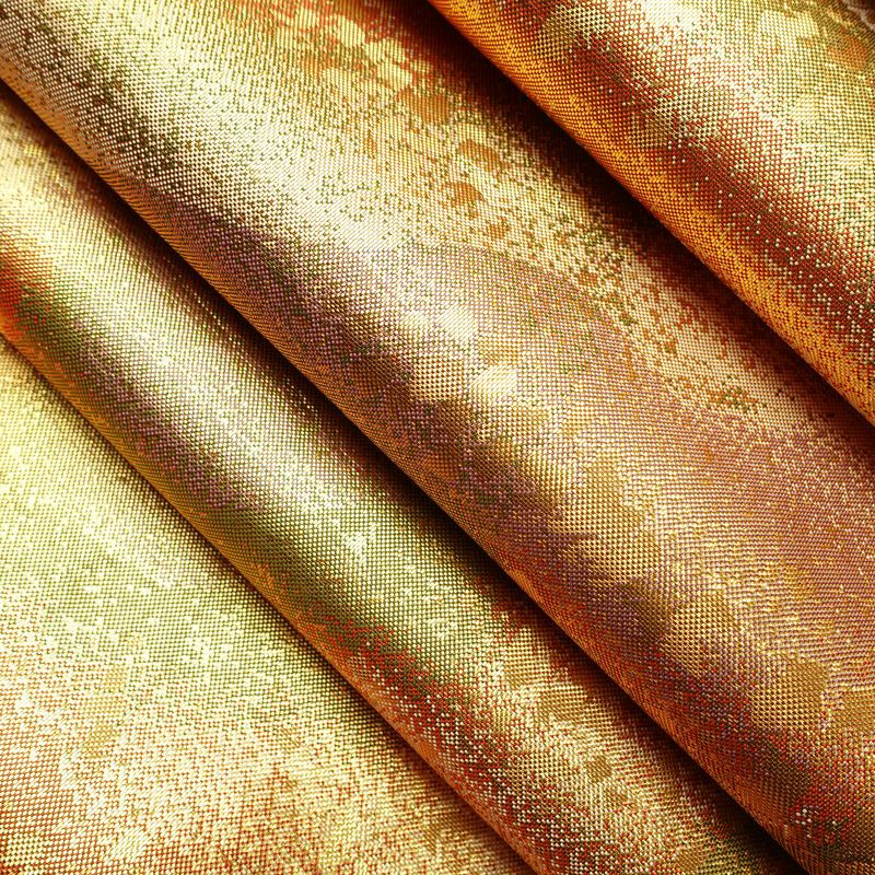 袋帯 六通柄 フォーマル用 正絹 幾何学柄・抽象柄 箔 帯 金・銀_画像20