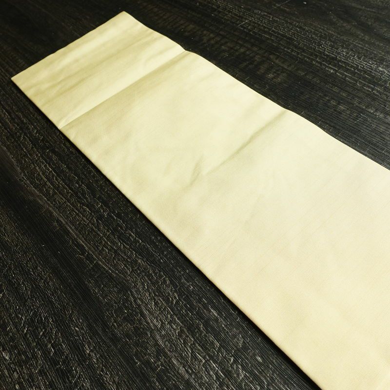 名古屋帯 太鼓柄 正絹 花柄 名古屋仕立て 金糸 銀糸 帯 ポケット付 クリーム_画像14