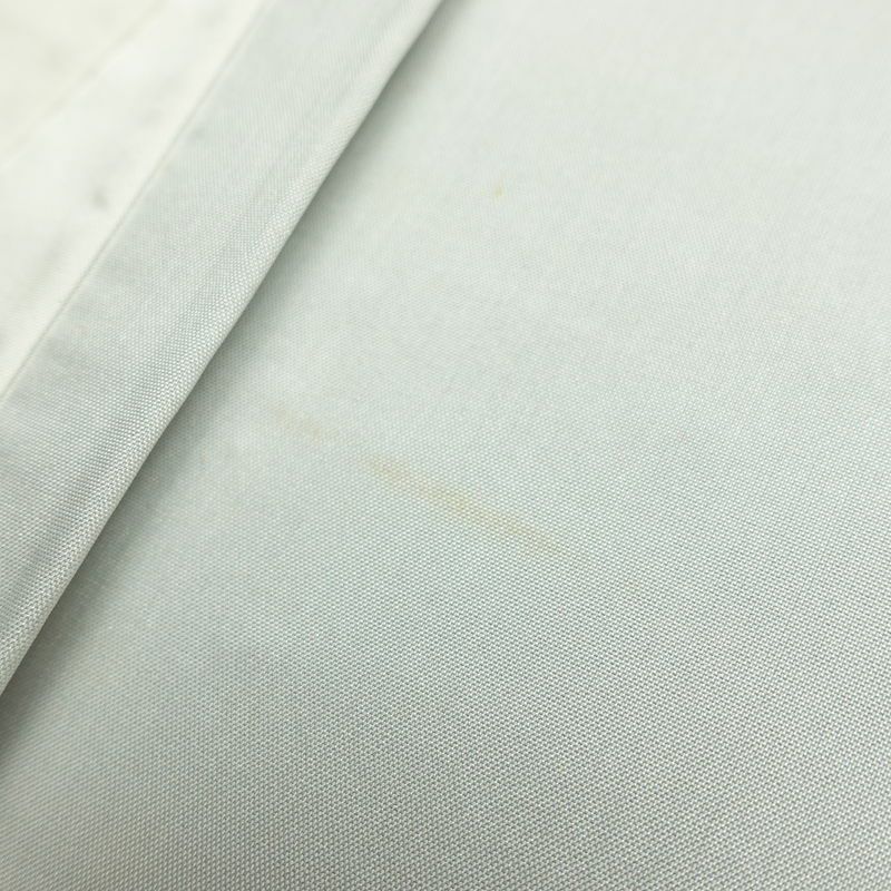 紬 正絹 花柄 袷仕立て 身丈159.5cm 裄丈64cm 着物 青・紺_画像18