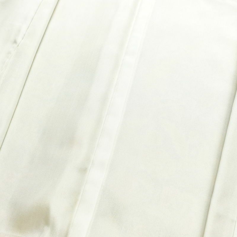 小紋 良品 縮緬 正絹 木の葉・植物柄 袷仕立て 身丈167.5cm 裄丈68cm 着物 緑・うぐいす色_画像17