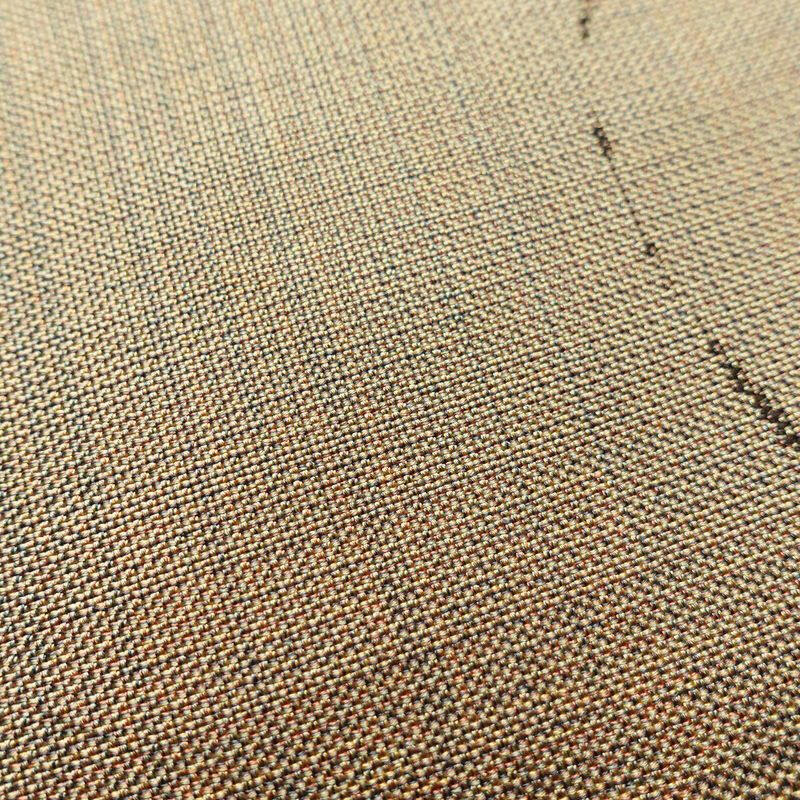 袋帯 未仕立て 六通柄 良品 一般用 正絹 木の葉・植物柄 帯 ベージュ_画像6