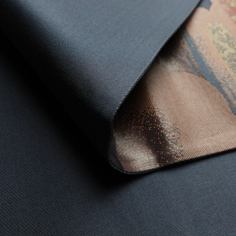 袋帯 六通柄 フォーマル用 正絹 雲柄 帯 青・紺_画像10