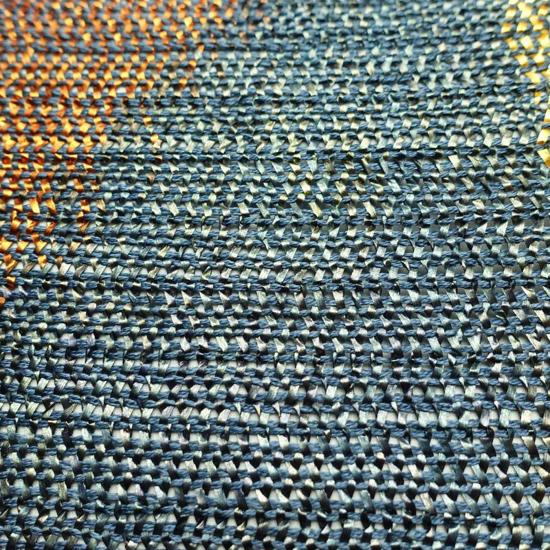 袋帯 全通柄 良品 フォーマル用 正絹 幾何学柄・抽象柄 帯 多色使い_画像5