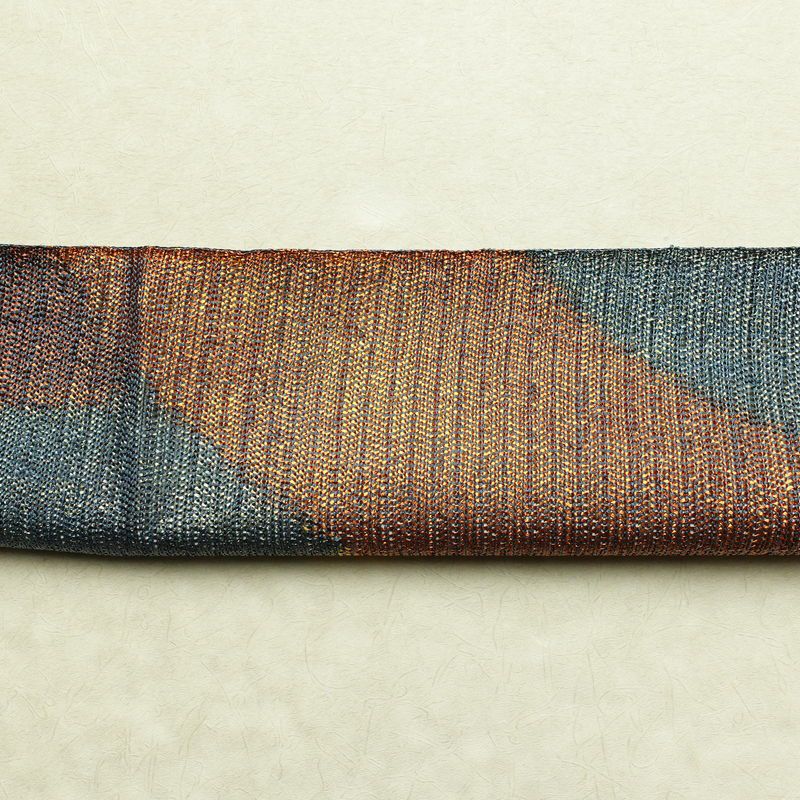 袋帯 全通柄 良品 フォーマル用 正絹 幾何学柄・抽象柄 帯 多色使い_画像14