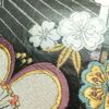 袋帯 六通柄 振袖用 正絹 花柄 桜 箔 金糸 帯 黒_画像4