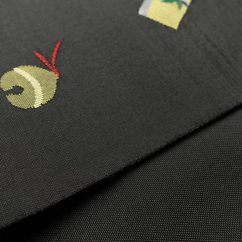 袋帯 六通柄 良品 一般用 正絹 長尺 人物・動物柄 帯 グレー_画像13