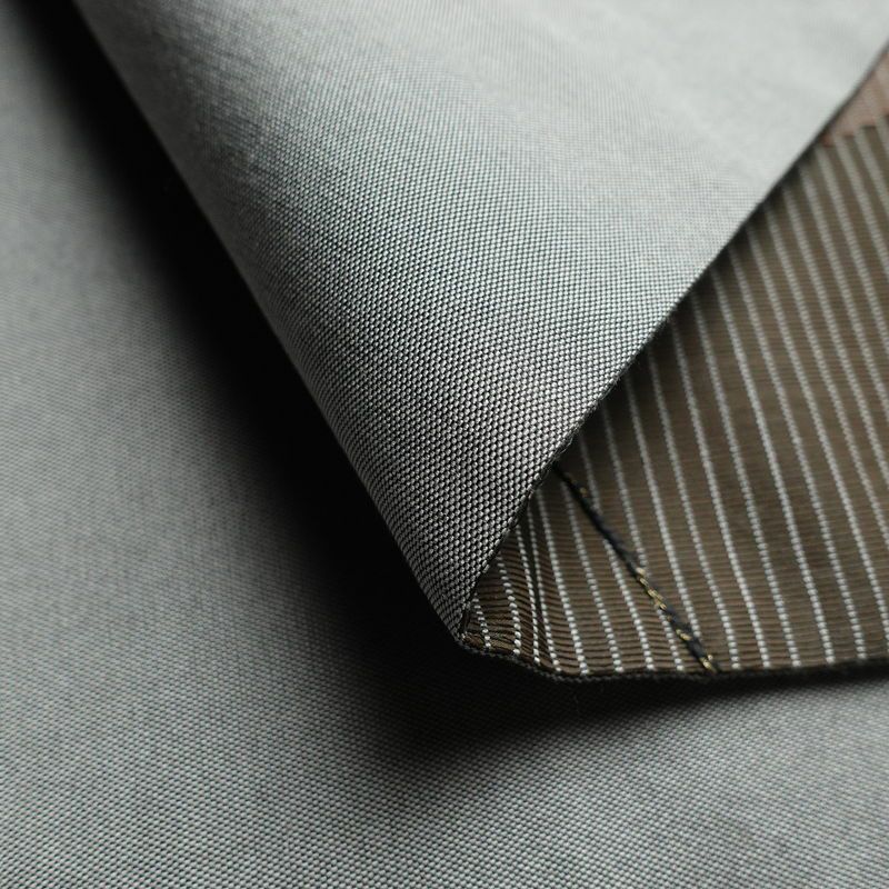 袋帯 六通柄 良品 一般用 正絹 幾何学柄・抽象柄 刺繍 帯 モダン 茶_画像10