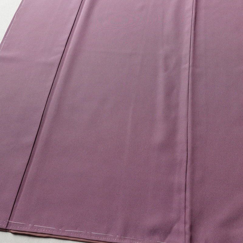 色無地 古法草木染 しつけ糸付き 鮫小紋 正絹 流水・波柄 袷仕立て 身丈169cm 裄丈68.5cm 着物 紫・藤色_画像4