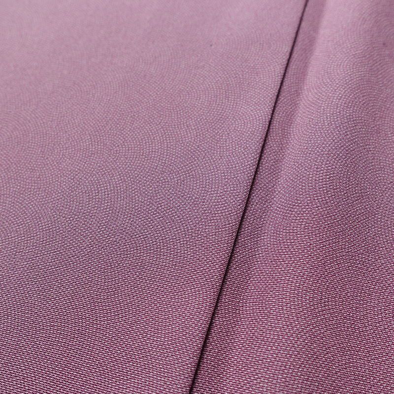 色無地 古法草木染 しつけ糸付き 鮫小紋 正絹 流水・波柄 袷仕立て 身丈169cm 裄丈68.5cm 着物 紫・藤色_画像7