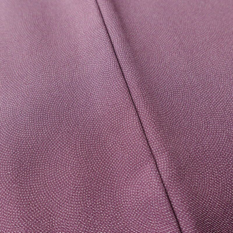 色無地 古法草木染 しつけ糸付き 鮫小紋 正絹 流水・波柄 袷仕立て 身丈169cm 裄丈68.5cm 着物 紫・藤色_画像8