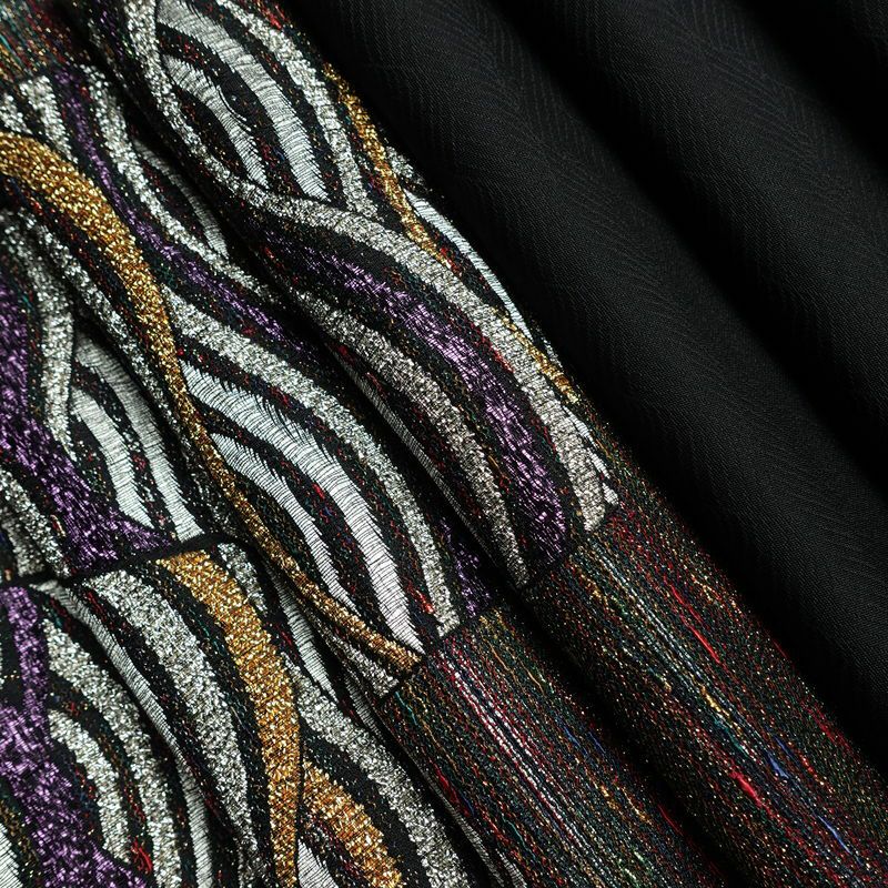 袋帯 天目織 六通柄 フォーマル用 正絹 流水・波柄 箔 金糸 銀糸 帯 多色使い_画像21