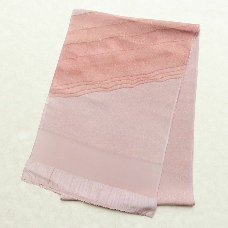 帯揚げ 良品 正絹 幾何学柄・抽象柄 和装小物 紫・藤色_画像1