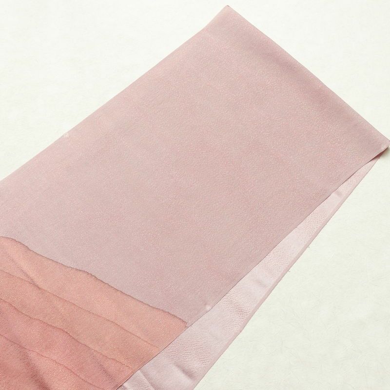 帯揚げ 良品 正絹 幾何学柄・抽象柄 和装小物 紫・藤色_画像2