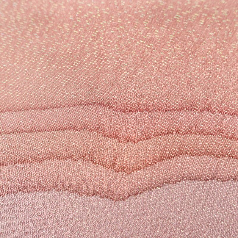 帯揚げ 良品 正絹 幾何学柄・抽象柄 和装小物 紫・藤色_画像8