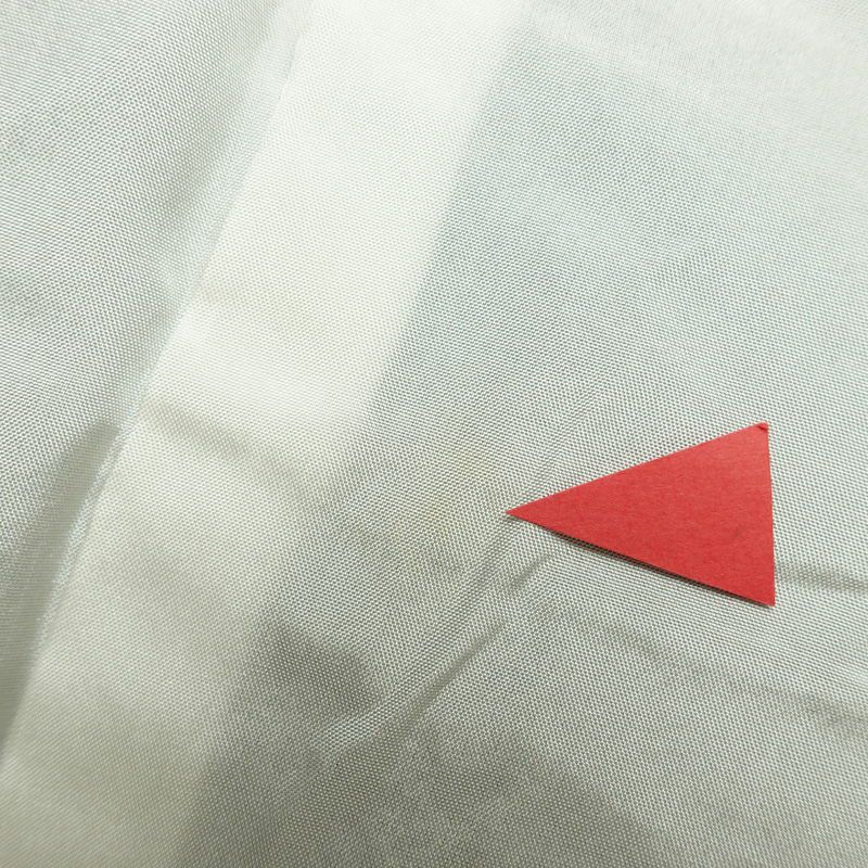 大島紬 正絹 幾何学柄・抽象柄 袷仕立て 身丈158.5cm 裄丈66.5cm 着物 グレー_画像18