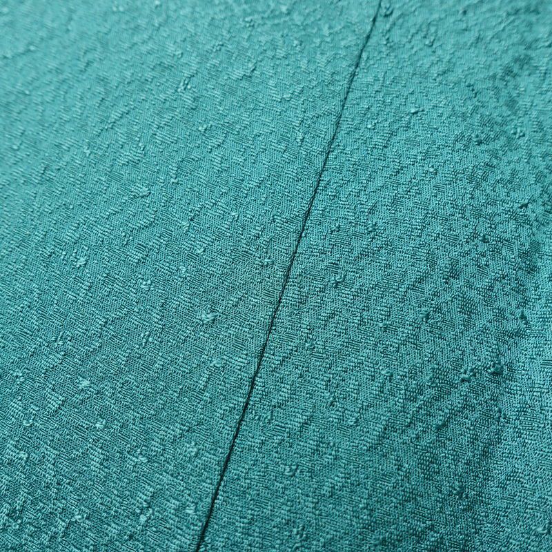 色無地 しつけ糸付き 一つ紋付き 正絹 袷仕立て 身丈148cm 裄丈63cm フォーマル 着物 緑・うぐいす色_画像7