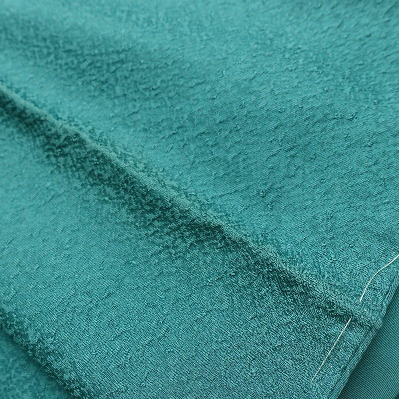 色無地 しつけ糸付き 一つ紋付き 正絹 袷仕立て 身丈148cm 裄丈63cm フォーマル 着物 緑・うぐいす色_画像13