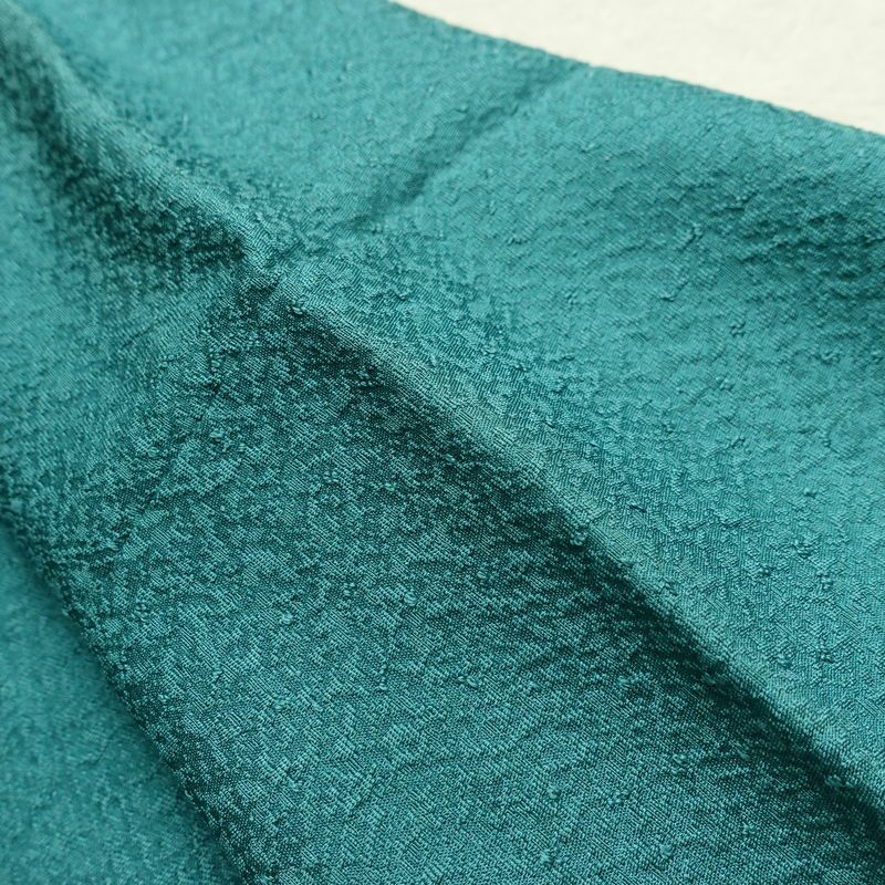 色無地 しつけ糸付き 一つ紋付き 正絹 袷仕立て 身丈148cm 裄丈63cm フォーマル 着物 緑・うぐいす色_画像14