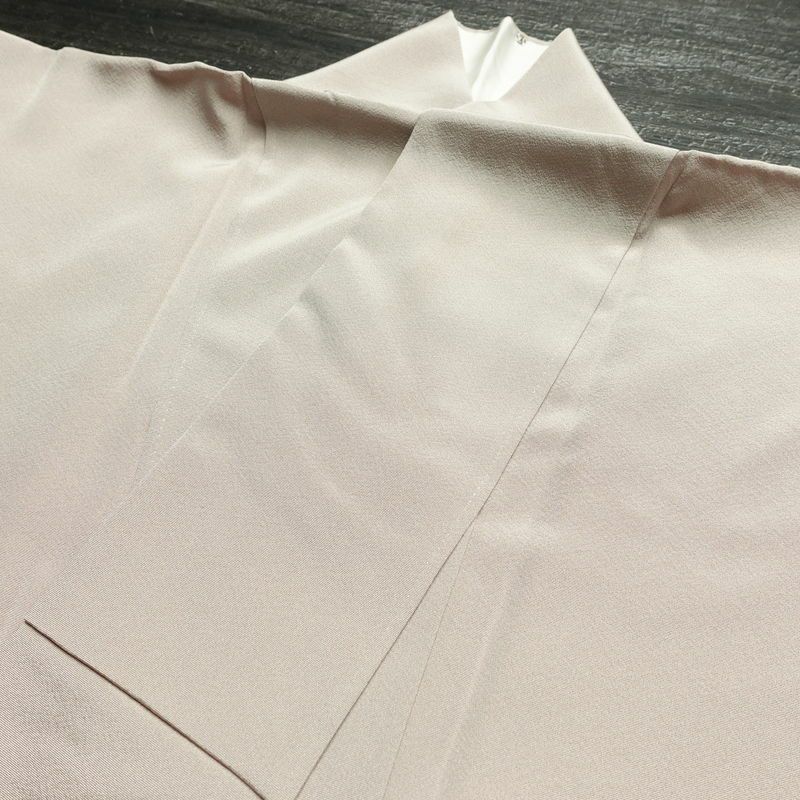 色留袖 三つ紋付き 落款入り 縮緬 正絹 風景柄 袷仕立て 身丈153.5cm 裄丈63cm 共八掛 フォーマル 着物 小豆・エンジ_画像18