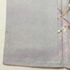 小紋 良品 しつけ糸付き 正絹 花柄 袷仕立て 身丈157.5cm 裄丈66.5cm 箔 着物 紫・藤色_画像11
