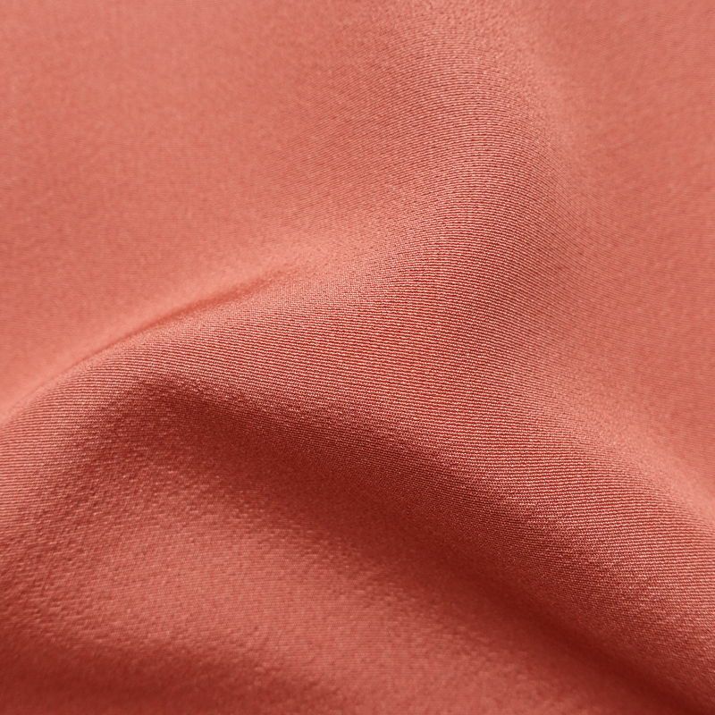 色無地 良品 落款入り 縮緬 一つ紋付き 正絹 無地 袷仕立て 身丈166cm 裄丈67.5cm 一部しつけ糸付き ピンク_画像21