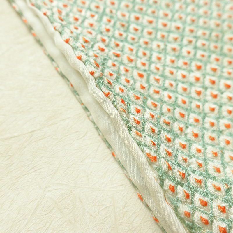 小紋 絞り 総絞り 正絹 古典柄 袷仕立て 身丈155.5cm 裄丈66.5cm 着物 緑・うぐいす色_画像19