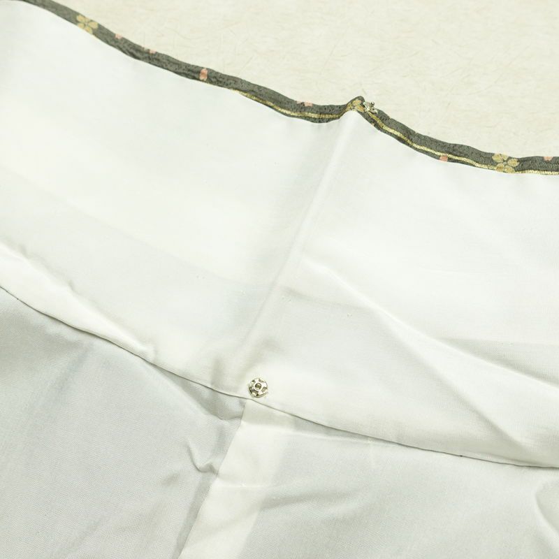 訪問着 良品 正絹 花柄 袷仕立て 身丈159.5cm 裄丈64cm 箔 金彩 フォーマル 着物 黄・黄土色_画像20