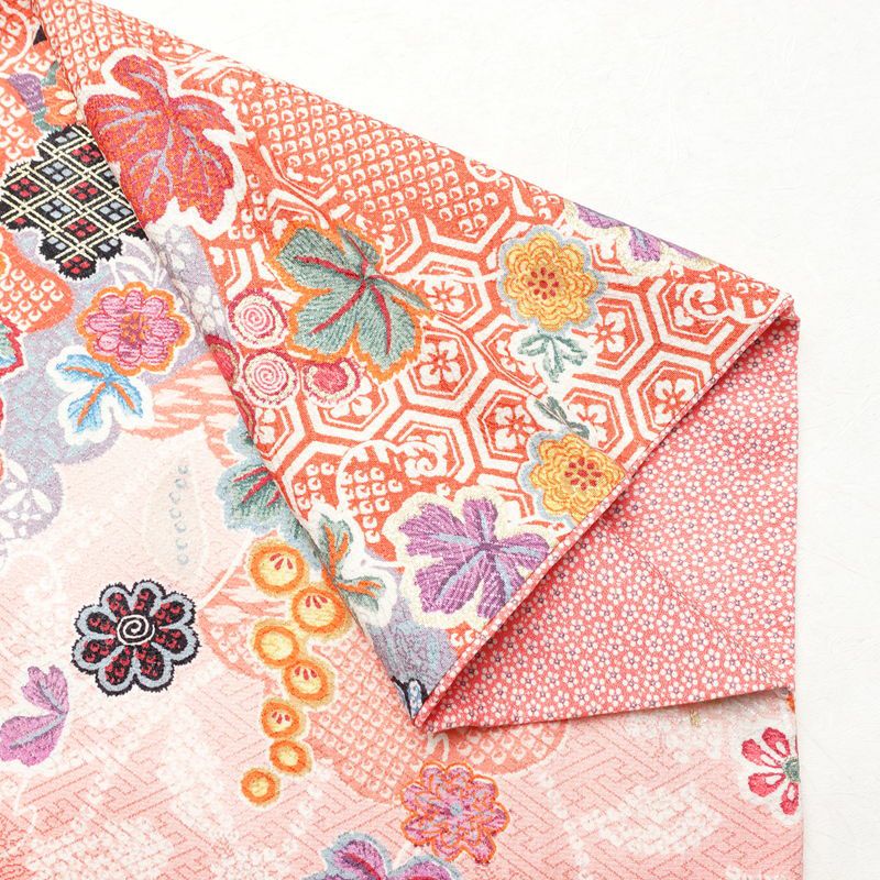 訪問着 美品 正絹 花柄 袷仕立て 身丈158.5cm 裄丈65cm 箔 金彩 フォーマル 華やか 着物 ピンク_画像15