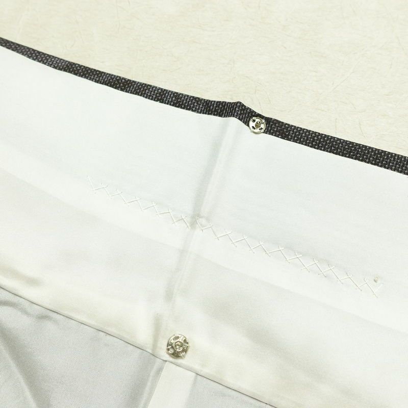 大島紬 良品 証紙あり 正絹 木の葉・植物柄 袷仕立て 身丈166.5cm 裄丈66.5cm 着物 紫・藤色_画像18