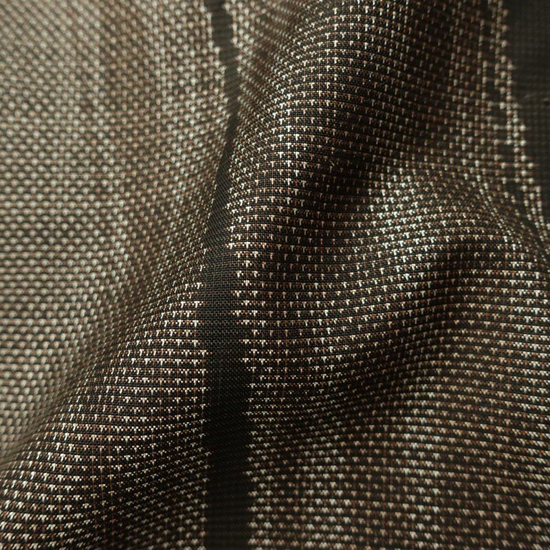 大島紬 良品 証紙なし 正絹 縞柄・線柄 袷仕立て 身丈158cm 裄丈65.5cm 着物 茶_画像21