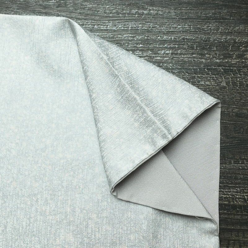 付け下げ 美品 スワトウ刺繍 正絹 木の葉・植物柄 袷仕立て 身丈159cm 裄丈65.5cm 刺繍 一部しつけ糸付き フォーマル 着物 青・紺_画像14