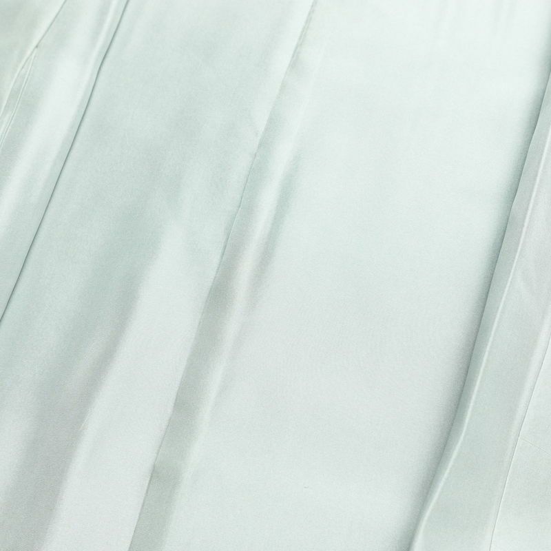 付け下げ 美品 スワトウ刺繍 正絹 木の葉・植物柄 袷仕立て 身丈159cm 裄丈65.5cm 刺繍 一部しつけ糸付き フォーマル 着物 青・紺_画像18