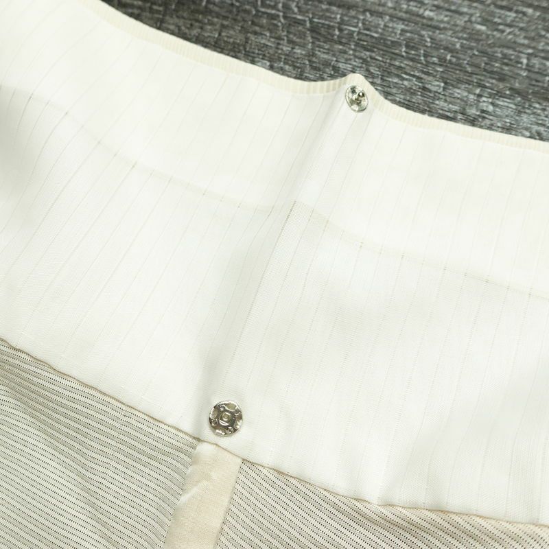 盛夏 良品 夏用 小紋 絽 正絹 幾何学柄・抽象柄 単衣仕立て 身丈157cm 裄丈65.5cm 着物 クリーム_画像20