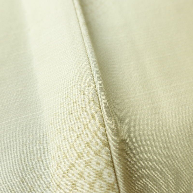 長襦袢 良品 正絹 花柄 袖無双・胴抜き 身丈123.5cm 裄丈67cm ベージュ_画像10