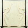 小紋 良品 飛び柄 正絹 花柄 袷仕立て 身丈158cm 裄丈65.5cm 着物 クリーム_画像1