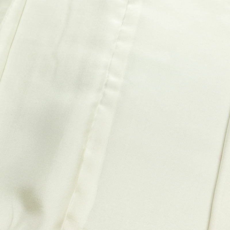 小紋 良品 飛び柄 正絹 花柄 袷仕立て 身丈158cm 裄丈65.5cm 着物 クリーム_画像19