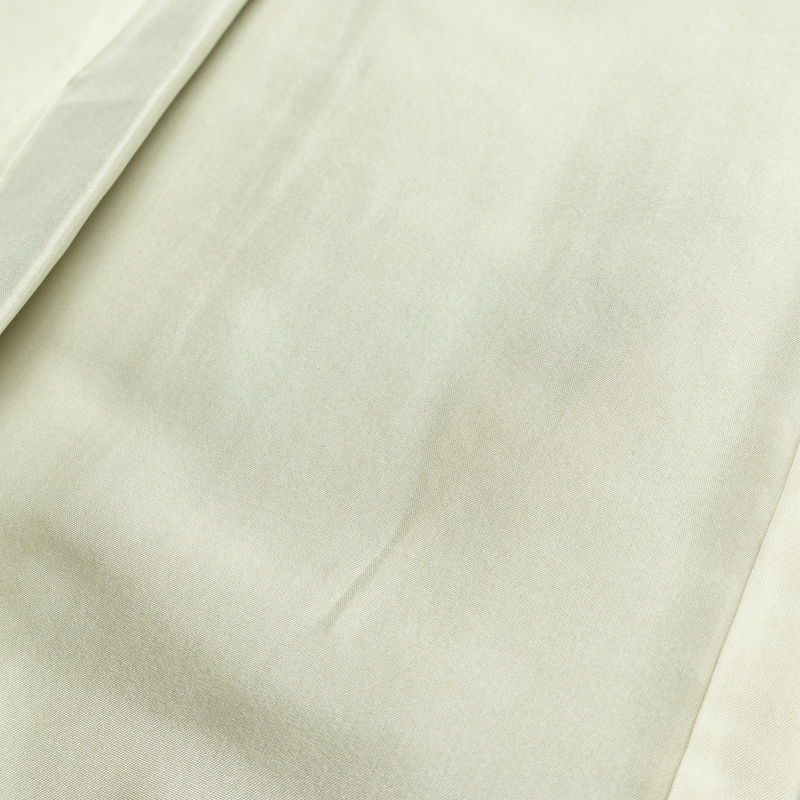 付け下げ 正絹 その他の柄 袷仕立て 身丈156cm 裄丈65.5cm 刺繍 金糸 フォーマル 着物 緑・うぐいす色_画像19