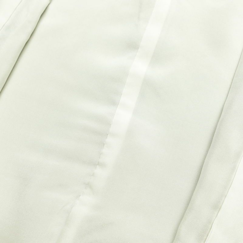 付け下げ 良品 金駒刺繍 正絹 古典柄 袷仕立て 身丈159.5cm 裄丈64.5cm 箔 フォーマル 着物 緑・うぐいす色_画像18