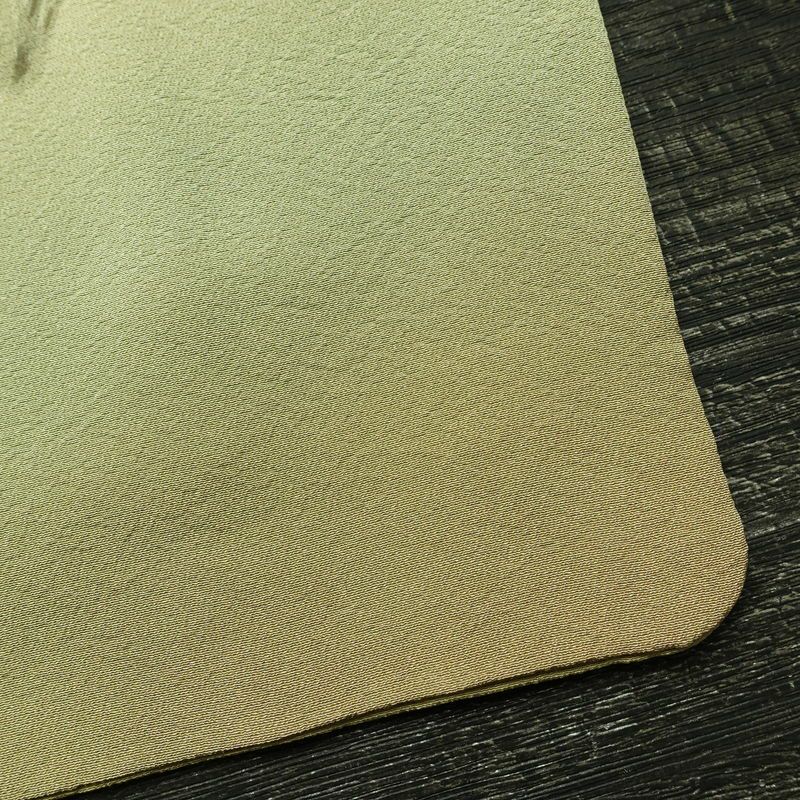 付け下げ 落款入り 縮緬 絞り 一つ紋付き 正絹 木の葉・植物柄 袷仕立て 身丈161.5cm 裄丈64.5cm 金彩 フォーマル 着物 黄・黄土色_画像17