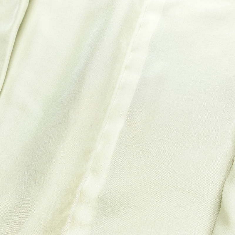 付け下げ 落款入り 縮緬 絞り 一つ紋付き 正絹 木の葉・植物柄 袷仕立て 身丈161.5cm 裄丈64.5cm 金彩 フォーマル 着物 黄・黄土色_画像19