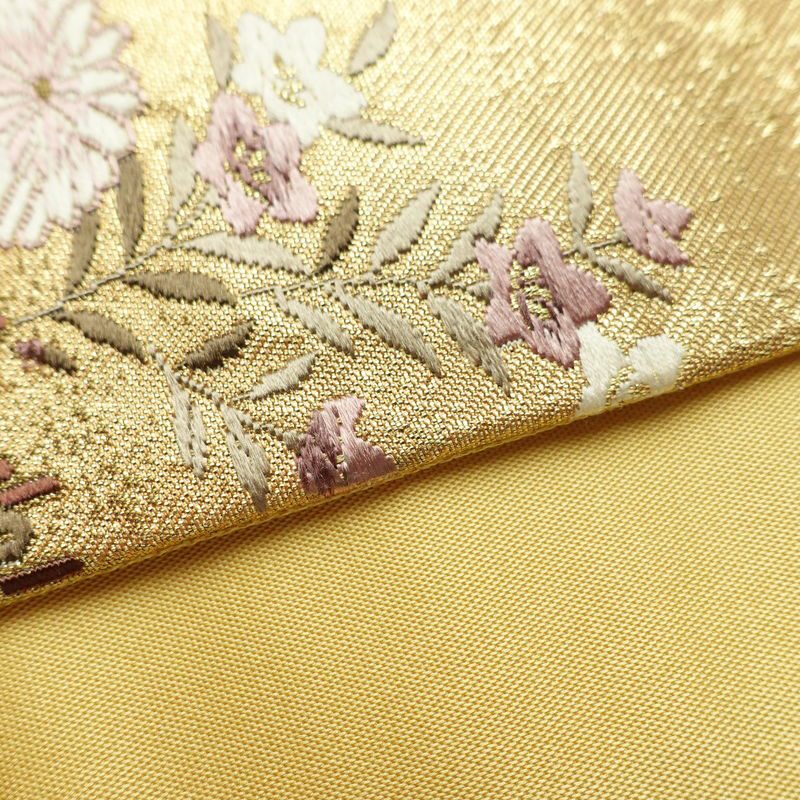 袋帯 六通柄 フォーマル用 正絹 古典柄 箔 帯 金・銀_画像12