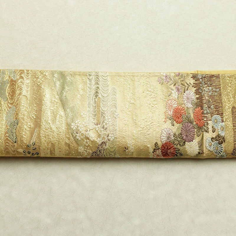 袋帯 六通柄 フォーマル用 正絹 古典柄 箔 帯 金・銀_画像15