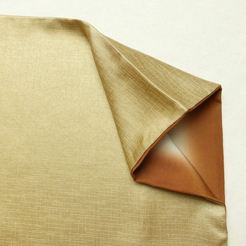 付け下げ 正絹 風景柄 袷仕立て 身丈157cm 裄丈65.5cm 箔 金彩 金糸 フォーマル 着物 ベージュ_画像15