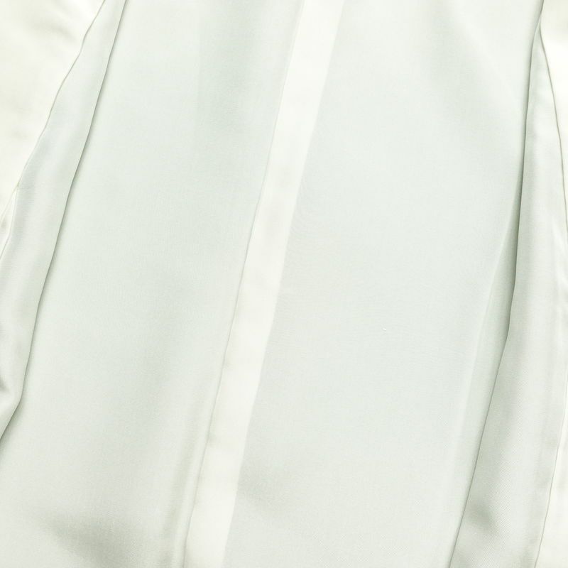 付け下げ 美品 しつけ糸付き 正絹 木の葉・植物柄 袷仕立て 身丈158cm 裄丈65cm 刺繍 共八掛 フォーマル 着物 緑・うぐいす色_画像18