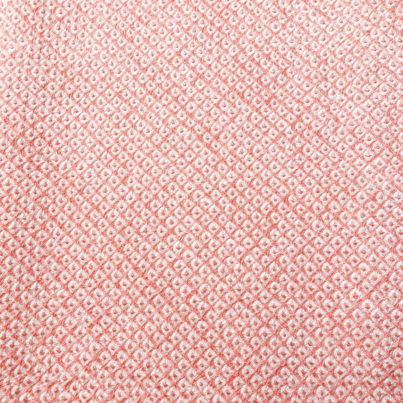 小紋 良品 絞り 総絞り 正絹 古典柄 袷仕立て 身丈172cm 裄丈69cm 着物 ピンク_画像6