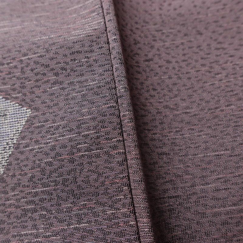 付け下げ 良品 紬地 正絹 古典柄 袷仕立て 身丈157cm 裄丈65cm 箔 フォーマル 着物 紫・藤色_画像10