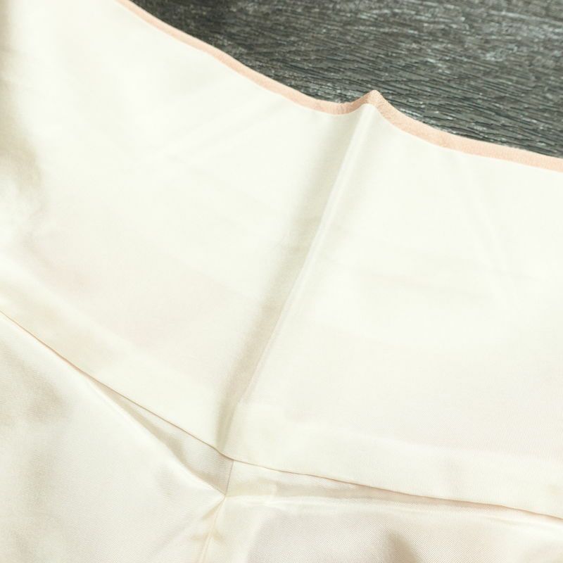 訪問着 加賀友禅 良品 落款入り 浜ちりめん 縮緬 正絹 花柄 袷仕立て 身丈160.5cm 裄丈65cm 一部しつけ糸付き 共八掛 フォーマル 着物 ピンク_画像19