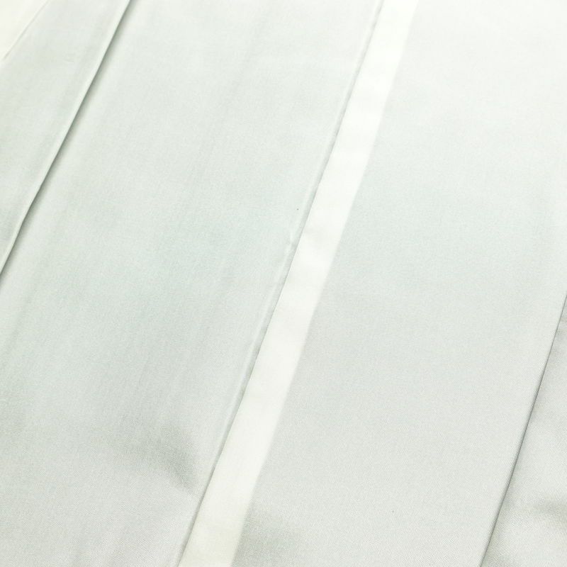 大島紬 良品 証紙なし しつけ糸付き 正絹 木の葉・植物柄 袷仕立て 身丈159cm 裄丈63.5cm 着物 青・紺_画像18