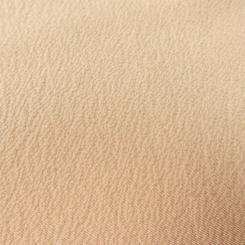 色無地 良品 茶渋染 落款入り 縮緬 一つ紋付き 正絹 無地 袷仕立て 身丈157cm 裄丈64cm フォーマル 着物 ベージュ_画像7